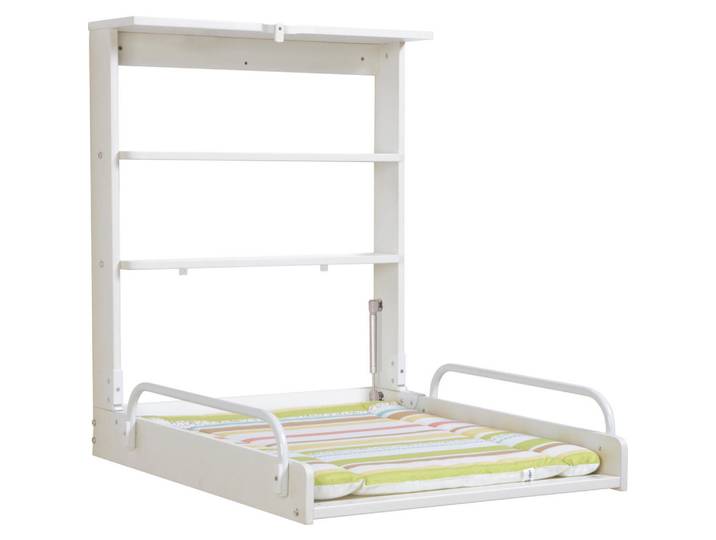 Roba Wandwickelregal Dschungelbaby, Weiß, Holzwerkstoff, 66.5x78x76.5 cm, Baby- und Kindermöbel, Babyzimmer, Wickelkommode & Zubehör, Wickelkommoden