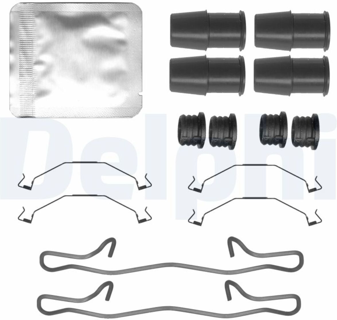 Kit d'accessoires, plaquette de frein à disque DELPHI LX0790
