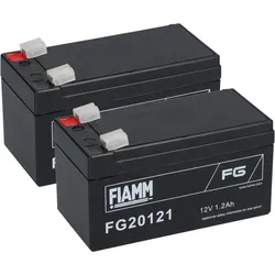 PB Akku 2x Fiamm FG20121 - 12V 1,2Ah
