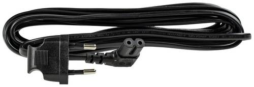 AS Schwabe 70885 Strom Netzkabel Schwarz 5m