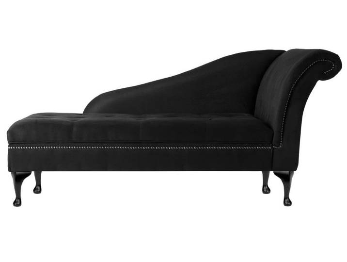 Xlmoebel Chesterfield-Sofa Elegante Samt Chaiselongue mit Knöpfen und Chesterfield-Design, Chaiselongue 1 Teile, Made in Europa