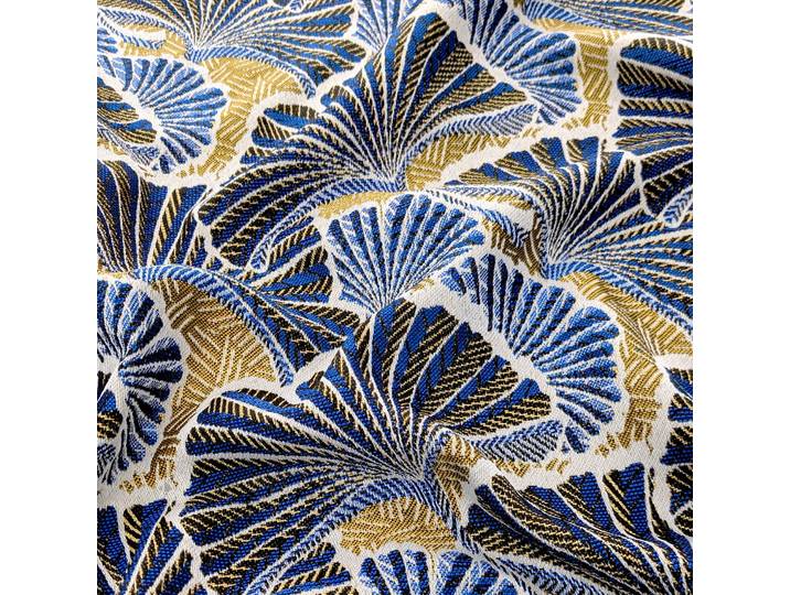 Tissu jacquard polyester et coton 388 g/m² ANKARA bleu