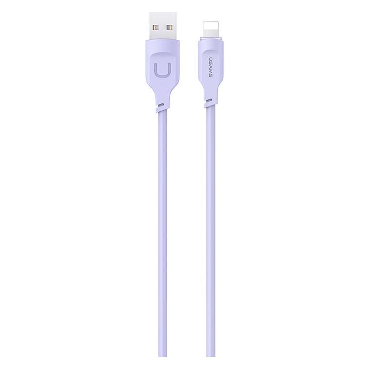 Usams Kabel lightning Fast Charging 2,4A Lithe Series 1,2m purpurowypurple SJ565 (1.20 m) (SJ565USB03)