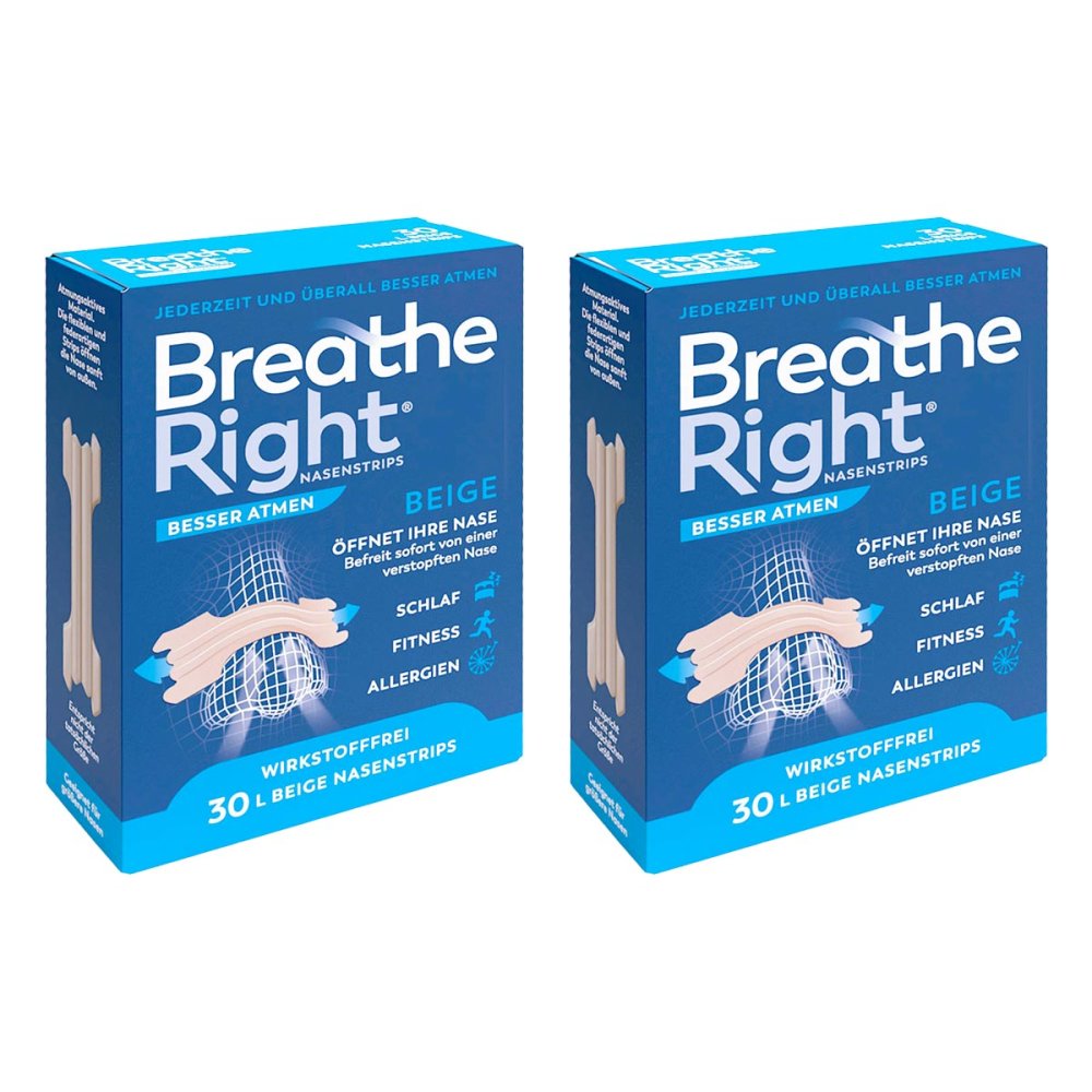 Pharma Netzwerk PNW GmbH Besser Atmen Breathe Right Nasenpfl.groß Beige 08104599