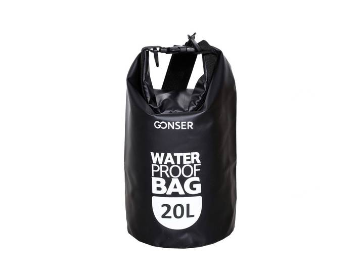 Dry Bag Tasche wasserdicht schwarz 20L