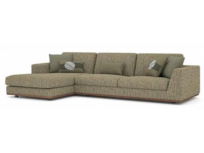 Xlmoebel Ecksofa Grünes L-Form Sofa aus hochwertigem Textil für modernes Wohnen, Ecksofa, Hergestellt in Europa