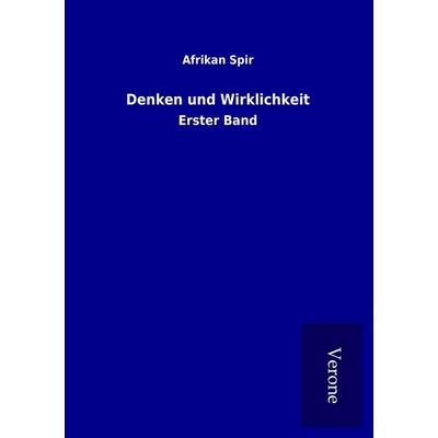 Denken und Wirklichkeit, Taschenbuch von Afrikan Spir, BoD - Books on Demand