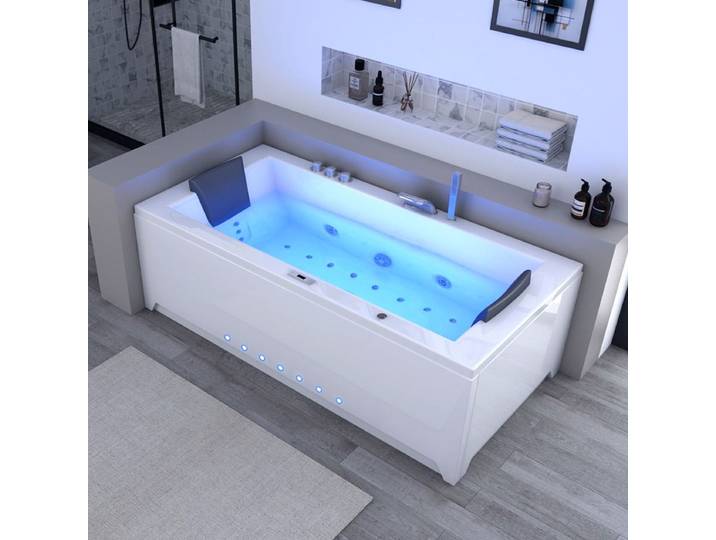 Baignoire balnéo rectangulaire London 32 jets Whirlpool