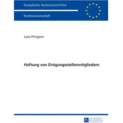 Haftung von Einigungsstellenmitgliedern, Fachbücher von Julia Pfrogner