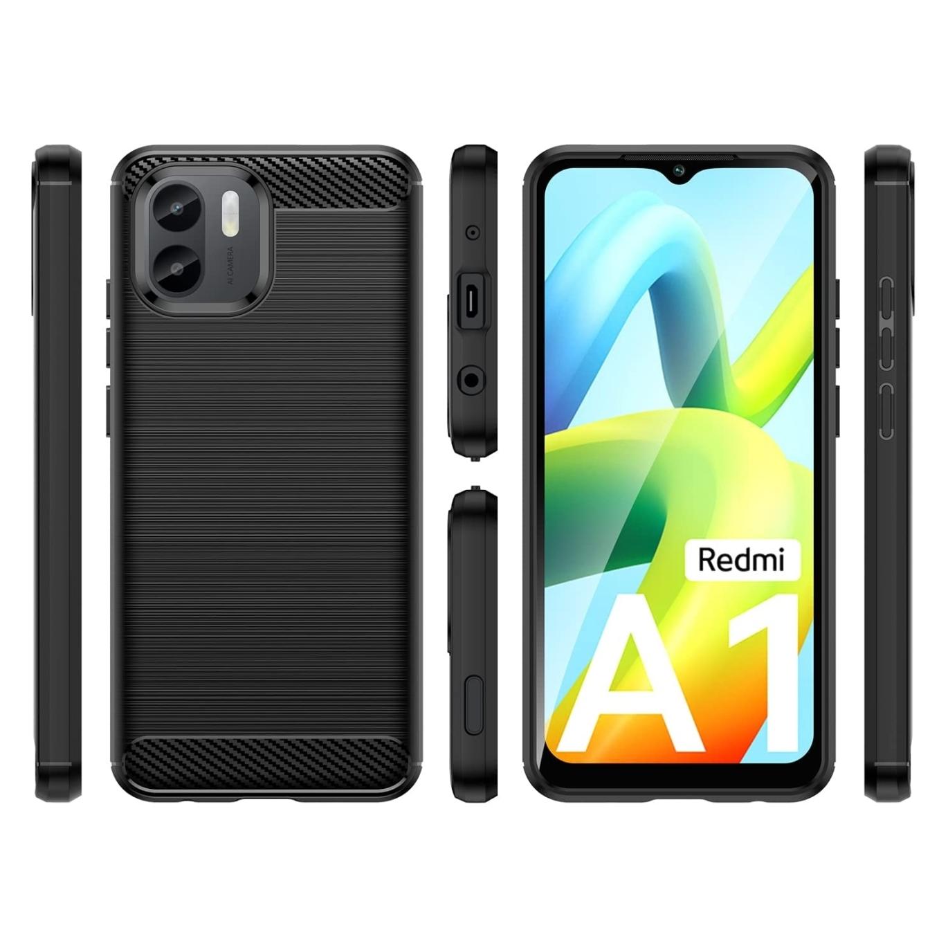 Screenguard Xiaomi Redmi A1 Hülle Carbon Brushed Soft TPU (Xiaomi Redmi A1) (00031807)