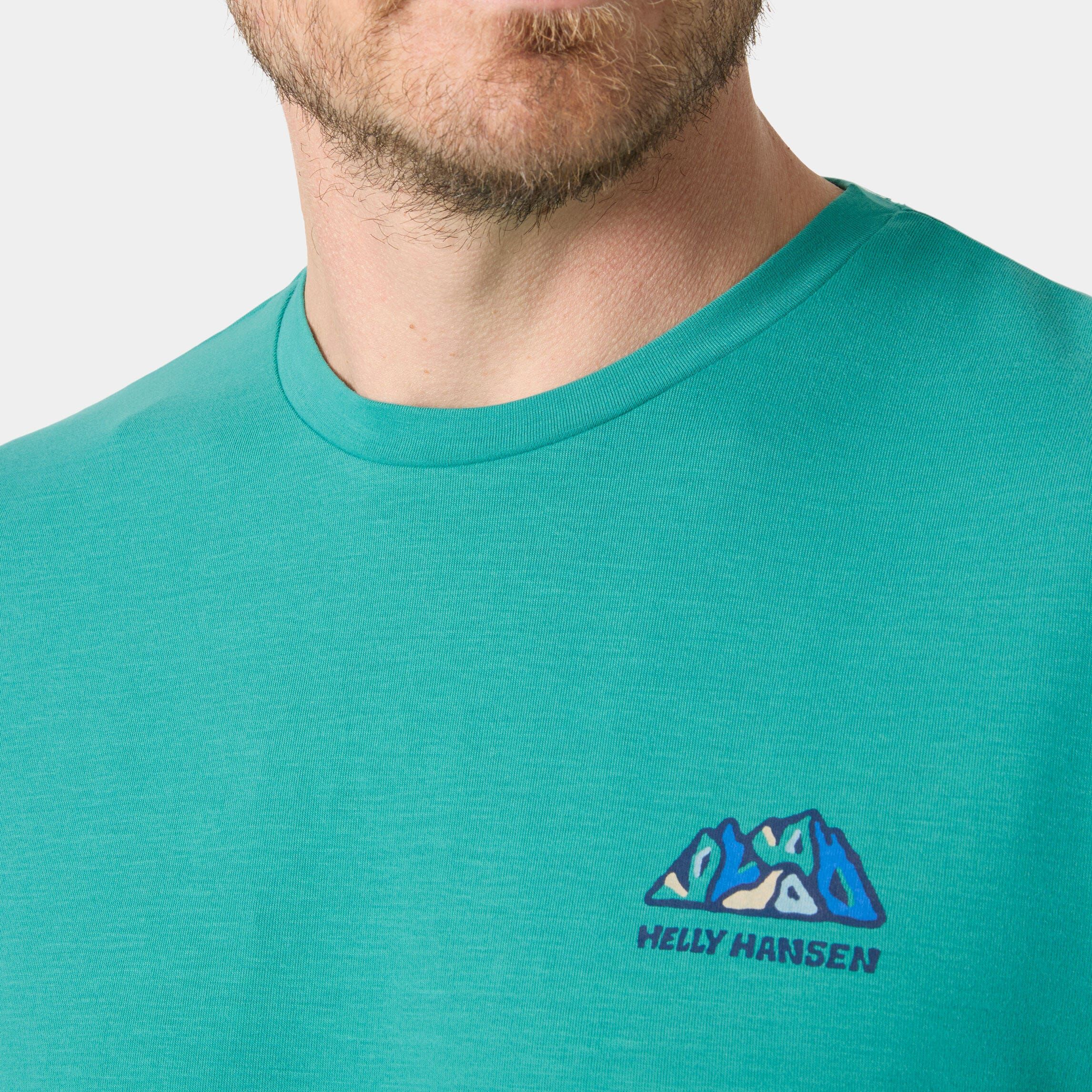 Helly Hansen Men's Skog Graphic T-shirt - Green - S