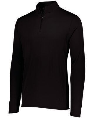 Augusta Sportswear 2785 Attain Wicking 1/4 Zip Pullover T-Shirt in Black size 5XL   Polyester