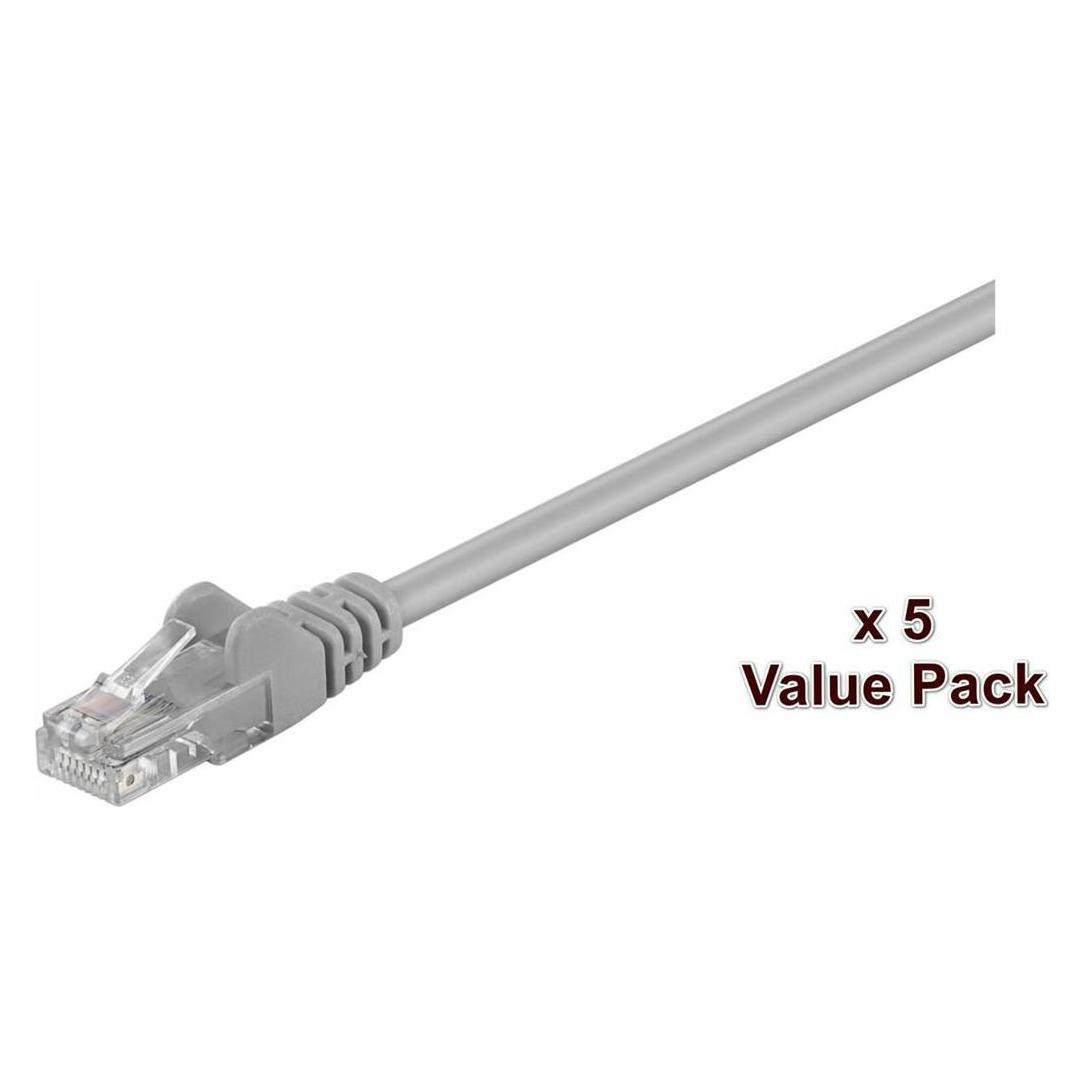 MicroConnect UTP Cat5E 15m Grey Netzwerkkabel Grau (U/UTP, CAT5e, 15 m) (V-UTP515VALUEPACKAGE)