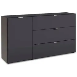 set one by Musterring Sideboard Chicago Dekor Anthrazit / Glänzend