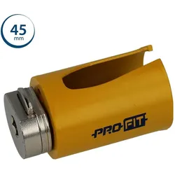Pro-Fit, Lochsäge, Lochsäge für alle Holzwerkstoffe Mauerwerk und Gips Tiefe 52 mm ø45 mm (45 mm)