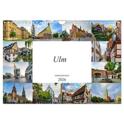 Ulm Impressionen (Wandkalender 2026 DIN A4 quer), CALVENDO Monatskalender