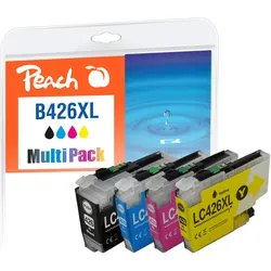 Peach, Druckerpatrone, Brother Patrone LC-426XL MultiPack kompatibel (BK, C, M, Y)
