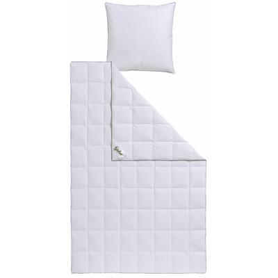 Daunenbettdecke + Federkissen FJÖDUR "Fabian", weiß, B/L: 155cm x 220cm Anzahl Teile 1, B/L: 80cm x 80cm Anzahl Teile 1, Bezug: Baumwolle Füllung: Entendaune/-feder, leicht, Bettdecken Bezug: 100% Baumwolle. Bezug: 100% Baumwolle. Kopfkissen Bezug:...
