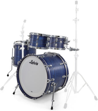 Ludwig Classic Oak Studio 22 Blue B. Blue Burst