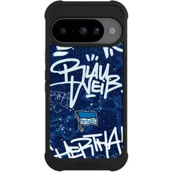 Nivocase Hülle für Google Pixel 10 Stossfeste Handyhülle NIVOmax Case Schwarz Graffiti Hertha BSC (Google Pixel 10), Smartphone Hülle, Schwarz