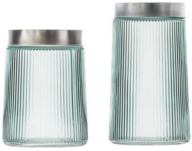 10 Strawberry Street Lafayette Glass Canister, Set of 2