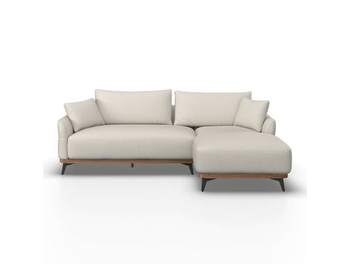 Ecksofa Chenille Creme