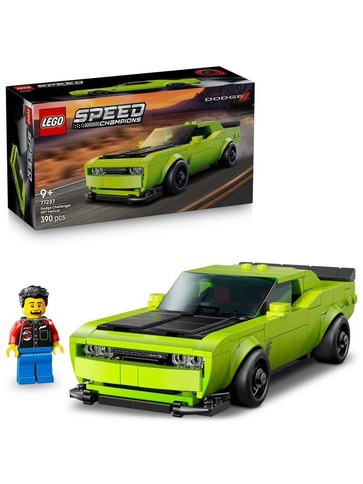 LEGO Speed Champions 77237 Dodge Challenger SRT Hellcat Sportwagen