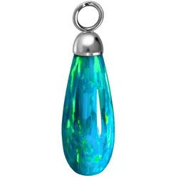 Synthetischer Opal Anhänger für Clicker TROPFEN