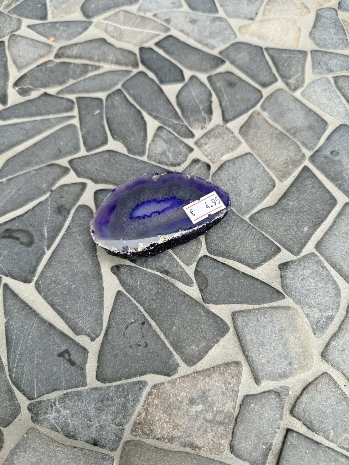 GemWood Kleine Paarse Agaat Plak