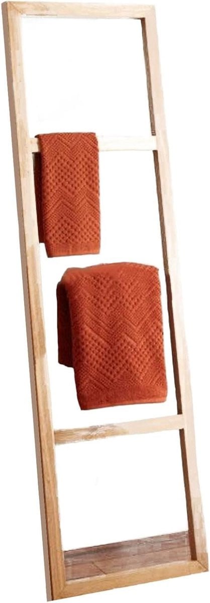 Handdoekladder van bamboe in natuurlijk bruin, hoogte: 150 cm