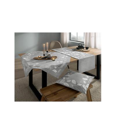 Tischdecke Gr. 2, grau (hellgrau), B:40cm L:90cm, Tischdecken, Tischdecke