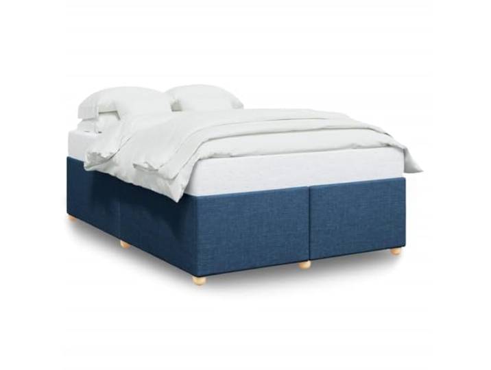 PUGYNBK Bett ohne Matratze, Blau, 140 x 200 cm Lattenrost mit Lamellen, atmungsaktives Polyester, robuste Beine, robuste Struktur