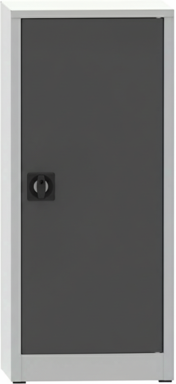 B2B Partner KOVONA Werkstattregalschrank, 2 Einlegeböden, verschweißt, 508 x 400 x 1150 mm, grau / Graphit