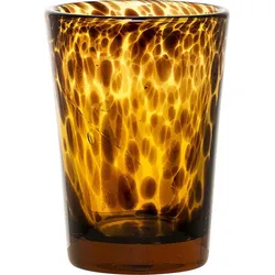 Bloomingville Kerzenständer 13 cm orangefarben aus Glas