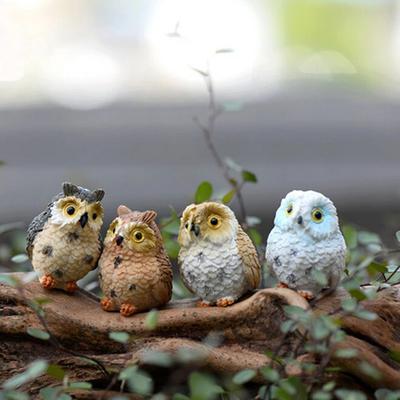 Inspire Select Mini Cute Animal Figurine Cat Decor Resin Fairy Garden Miniature Bonsai DIY Landscape Ornament f 1 Pc Random