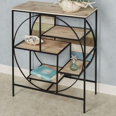 Touch of Class Delray Coastal Console Table Multi Cool , Multi Cool