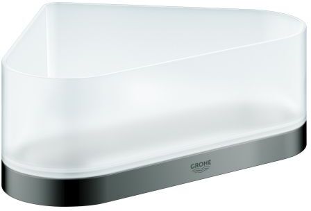 Grohe Selection Eck-Ablage 41038A00 hard graphite, mit Halterung