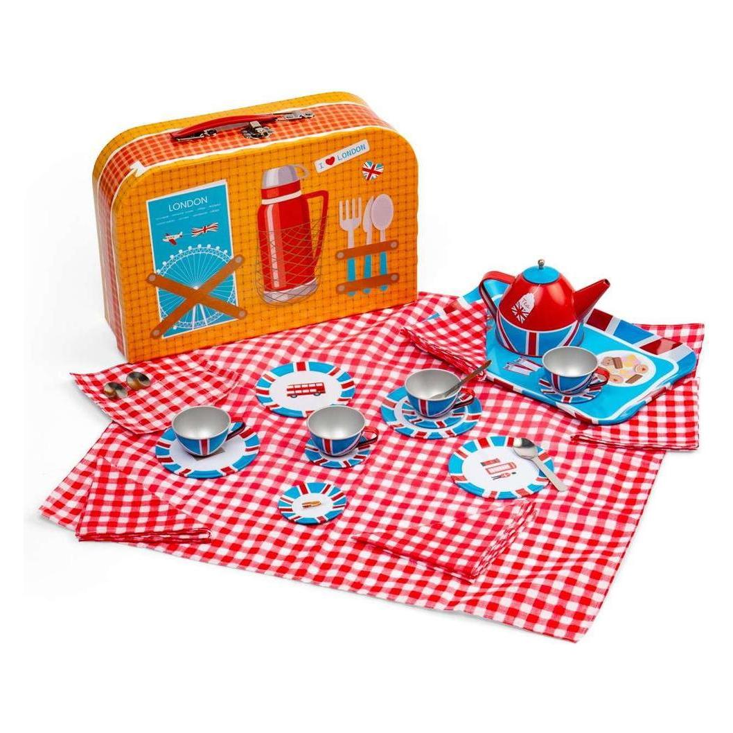 Bigjigs London Teeservice-Spielset, 24-teilig. (BJ37039)