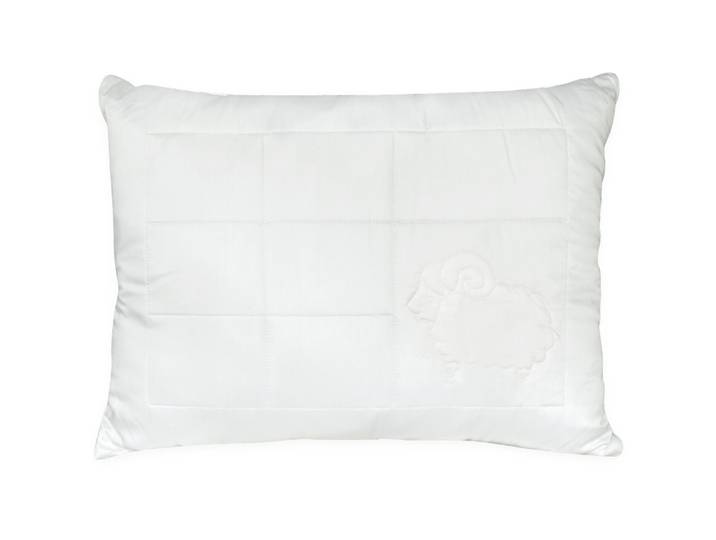 Kissen Merino weiss Wolle 50 x 70 cm - Material: Polyester - Kissen