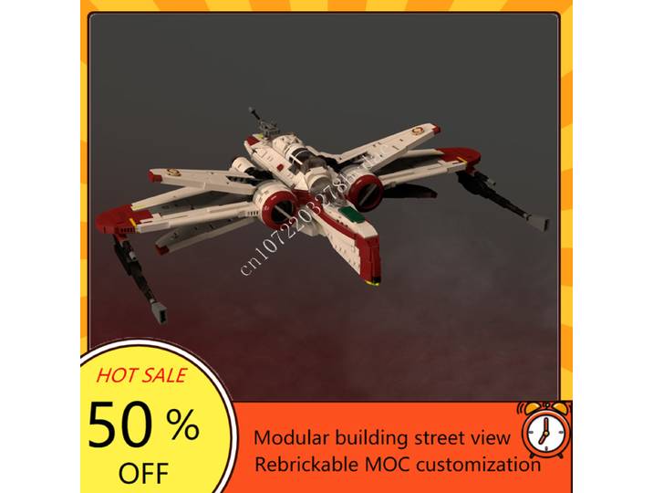 1638 pièces ARC-170 Starfighter guerre spatiale militaire MOC navire spatial modèle de combat Puzzles personnalisés Architecture bricolage assemblage modèle cadeau