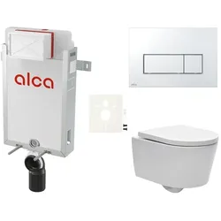 Alca Wand-WC Set für Einmauerung + SAT Brevis WC SIKOAW8
