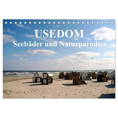 USEDOM - Seebäder und Naturparadies (Tischkalender 2026 DIN A5 quer), CALVENDO Monatskalender