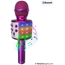 PartyFun Lights Party Fun Lights - Karaoke microphone with speaker - Pink (605601)