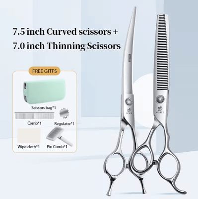 Inspire Picks Fenice Professional Pet Grooming Shears Set For Dogs & Cats 75w7y
