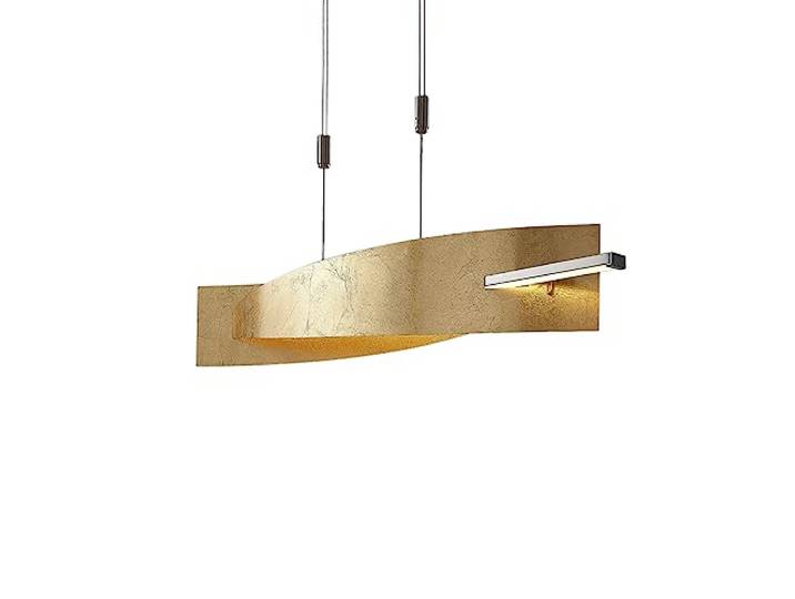 Lucande LED Pendelleuchte Goldoptik dimmbar, inkl. 24W LED gesamt