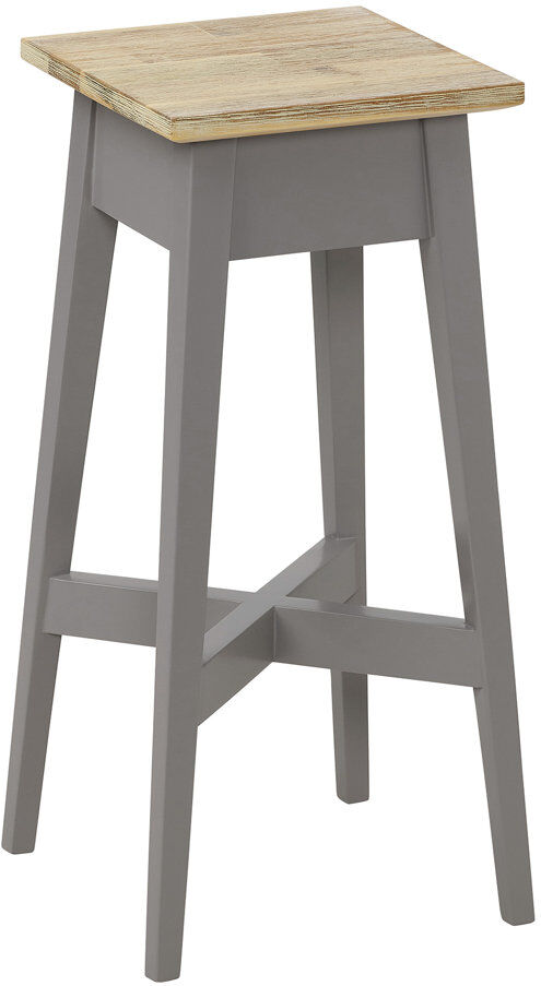 Ophelia & Co. Decatur Solid Wood Pine Plant Stand 2 Tier Dove Grey H50 x L24 x D24cm