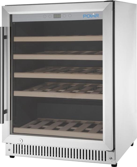 Polar G-Serie Weinkühlschrank aus Edelstahl 51 Flaschen