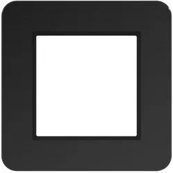 Hager WAD9120X07 LED-Rahmen 1fach, C.8, eclipse alu, gebürstetes Aluminium