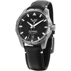 Vostok Europe NH35-125A747-LBBLK Armbanduhr Automatik Rocket N1 Schwarz 39 mm