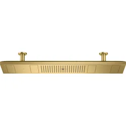 Hansgrohe AXOR ShowerSolutions Kopfbrause 1200x300 mm Brushed Gold Optic mit LED-Licht 3500 K